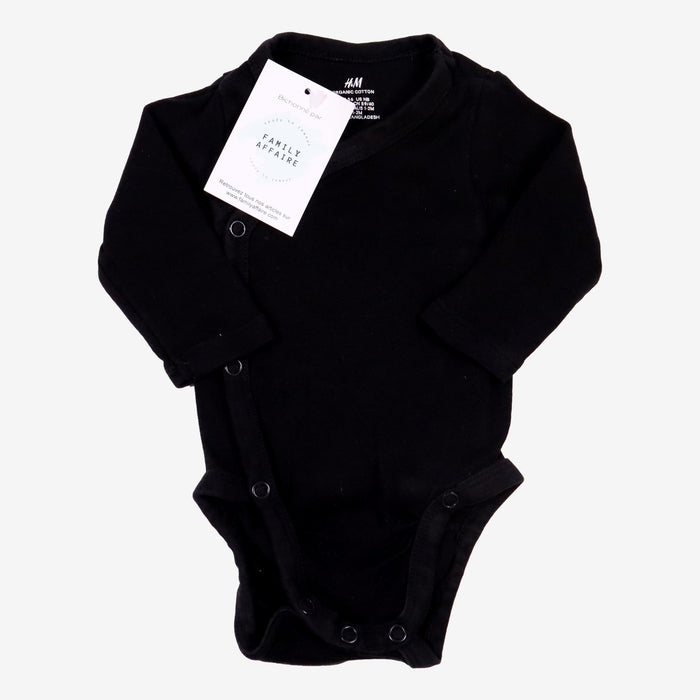 H&M 1 mois Body croisé noir