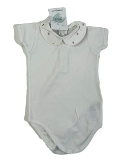 BONPOINT 12 mois body col et petites broderies