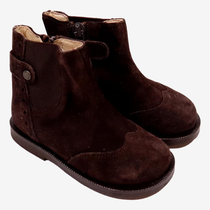 JACADI 21 boots nubuck marron neuves