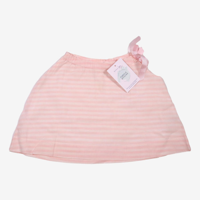 LES ENFANTINES 12 mois Blouse nouée à rayures rose