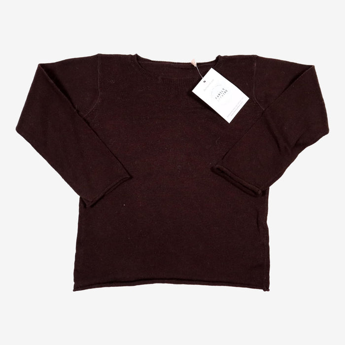 BONTON 4 ans pull fin marron