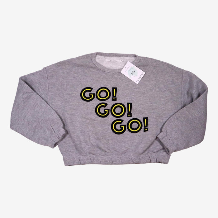 MONOPRIX 10 ans Sweat GO ! GO ! GO ! gris