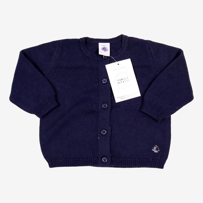 PETIT BATEAU 6 mois Gilet marine