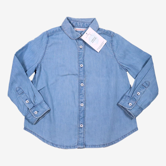 MONOPRIX 3 ans Chemise col rond en chambray