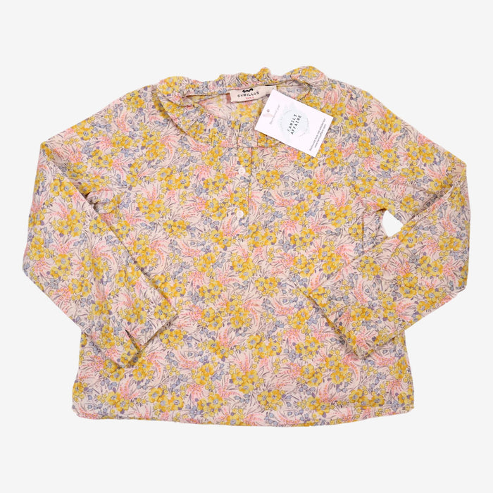 CYRILLUS 6 ans Blouse liberty jaune