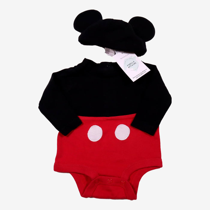 DISNEY 3 mois Body et Bonnet Mickey