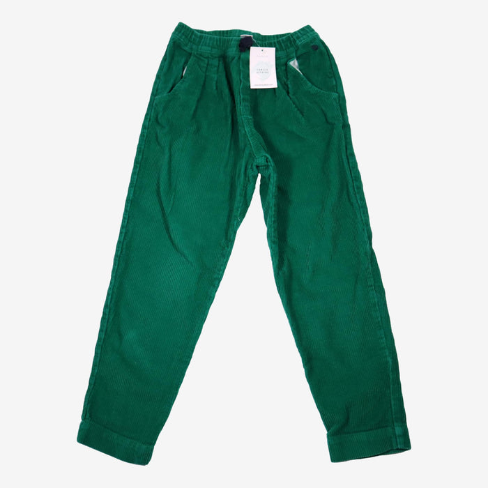 PETIT BATEAU 10 ans Pantalon velours vert