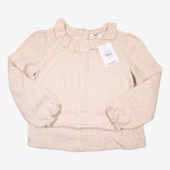 CYRILLUS 6 ans Blouse écrue et dorée