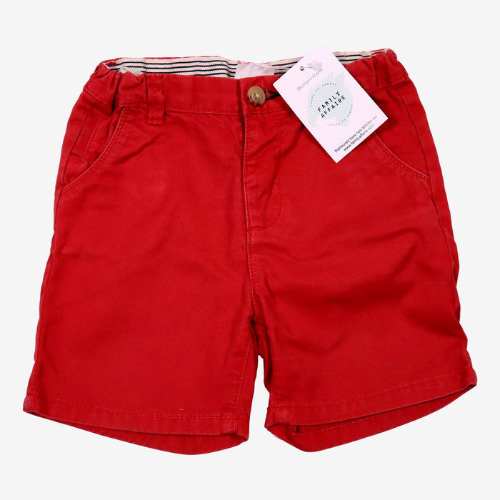 ZARA 2 ans short rouge coton