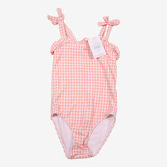 TOCOTO VINTAGE 8 ans maillot de bain carreaux rose et blanc