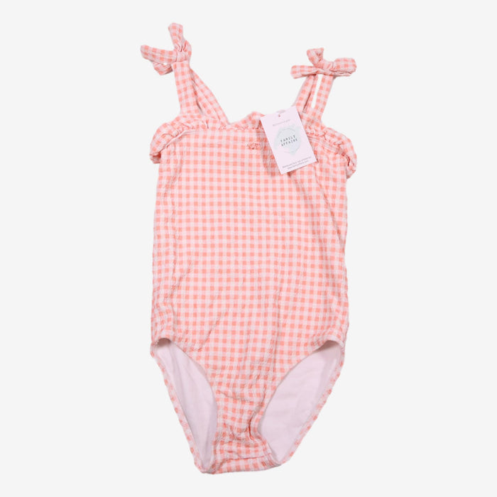 TOCOTO VINTAGE 8 ans maillot de bain carreaux rose et blanc