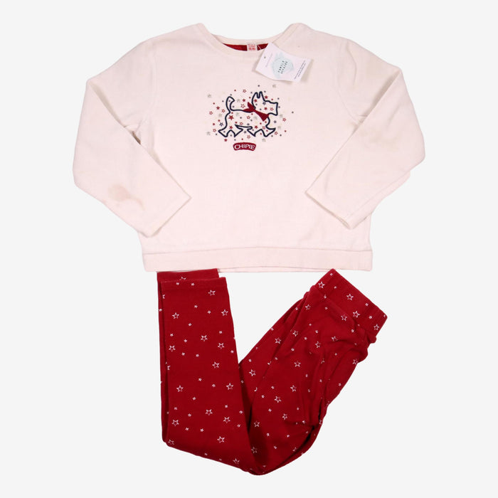 CHIPIE 6 ans pyjama à étoiles rouge et blanc