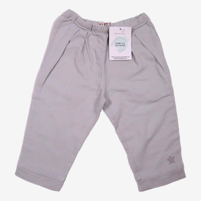 NUMAÉ 12 mois Pantalon gris en lin