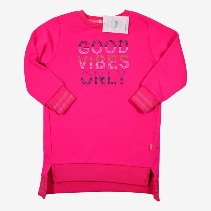 BILLIEBLUSH 4 ans robe-sweat rose "Good vibes only"