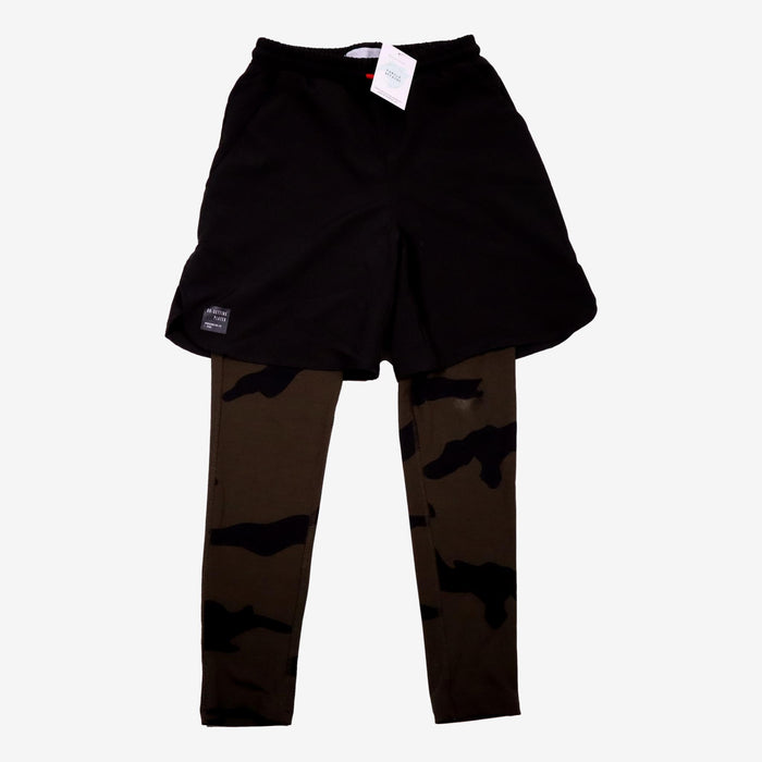 ZARA 12 ans Legging short de sport noir et camouflage