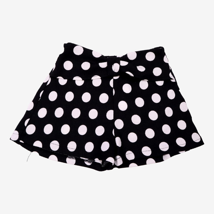 ZARA 8 ans Short à pois noir et blanc