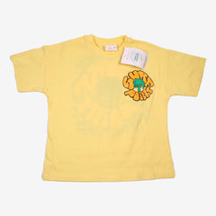 ZARA 2 ans tee-shirt jaune "SURF PAINT"