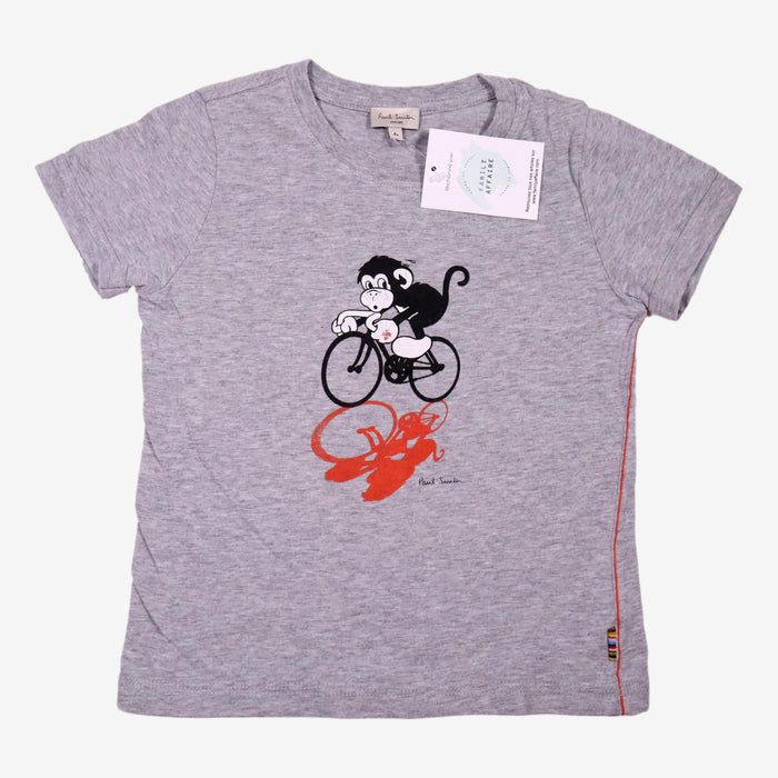 PAUL SMITH 4 ans Tee-shirt singe rider gris