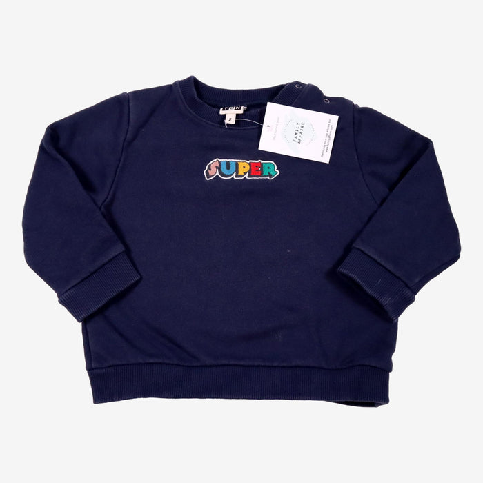 BONTON 2 ans Sweat Super bleu marine