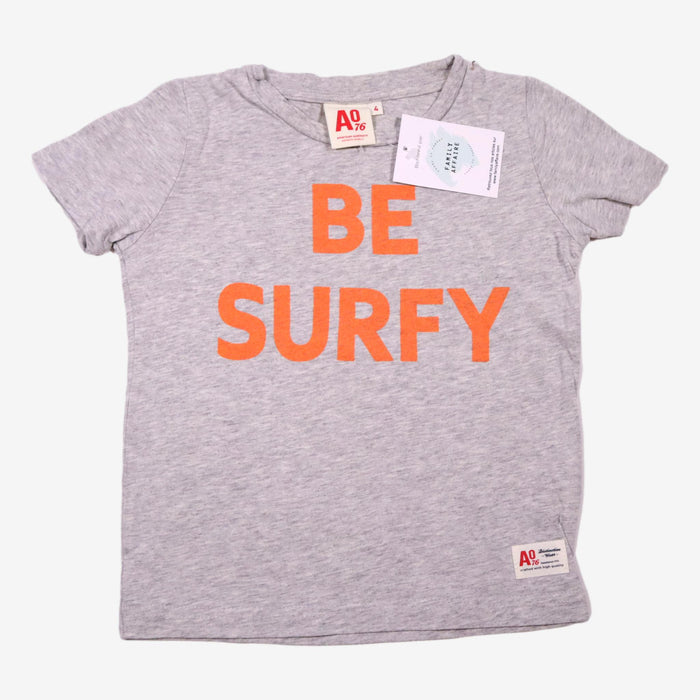 AMERICAN OUTFITTERS 4 ans Tee-shirt BE SURFY gris