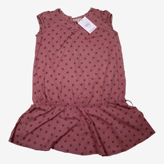 BONPOINT 8 ans Robe mauve motifs soleils