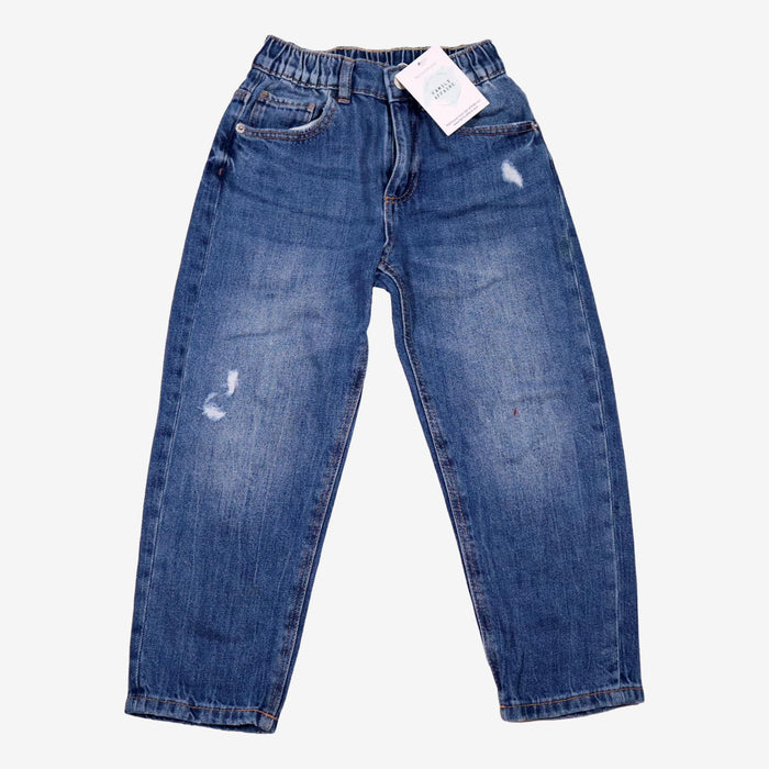 ZARA 5 ans jean large taille élastique (tâche)