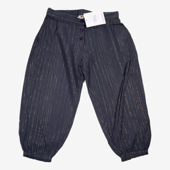 BONTON 4 ans pantalon léger gris à rayures dorées