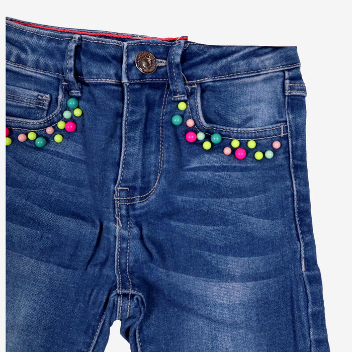 BILLIEBLUSH 4 ans jean à perles multicolores