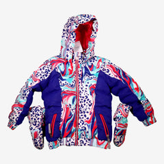 SPYDER 7 ans manteau de ski et mouffles dessins