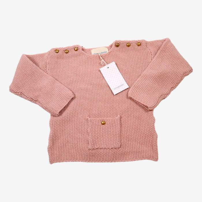 LOUIS LOUISE outlet 2 ans pull rose