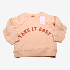 LOUIS LOUISE outlet 4 ans sweat champagne "Take It easy"