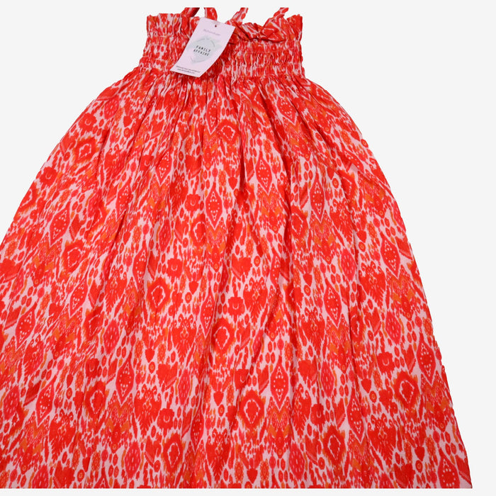 BABYCHI 8 ans robe motif orange bretelles coton