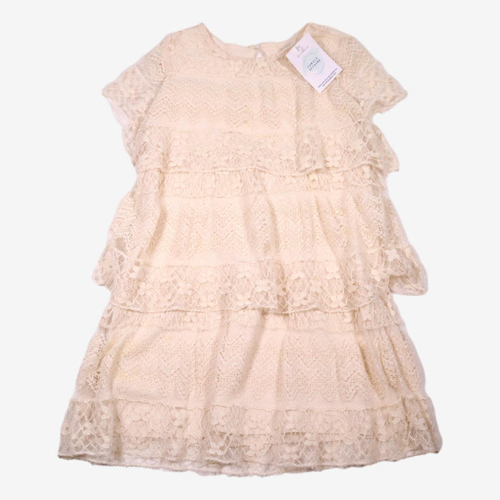 ZARA 8 ans robe blanche dentelle (défaut)