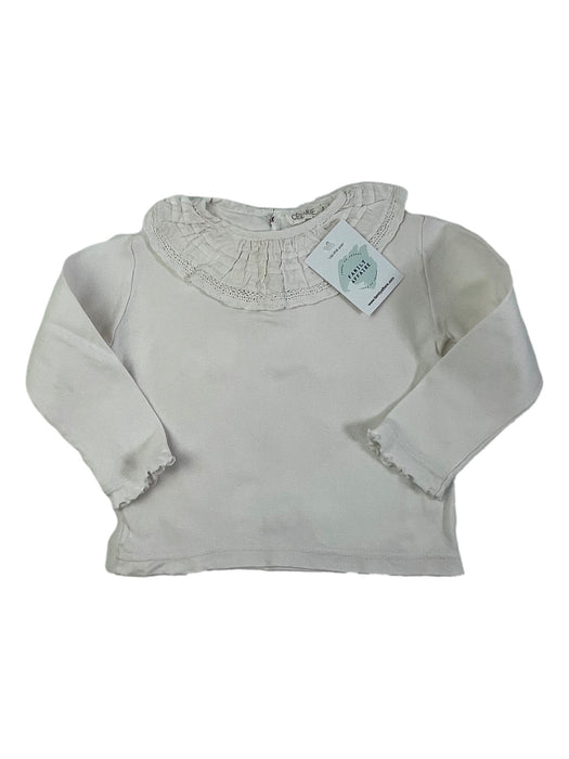 CEZARIE 3 ans  Blouse blanche col dentelle