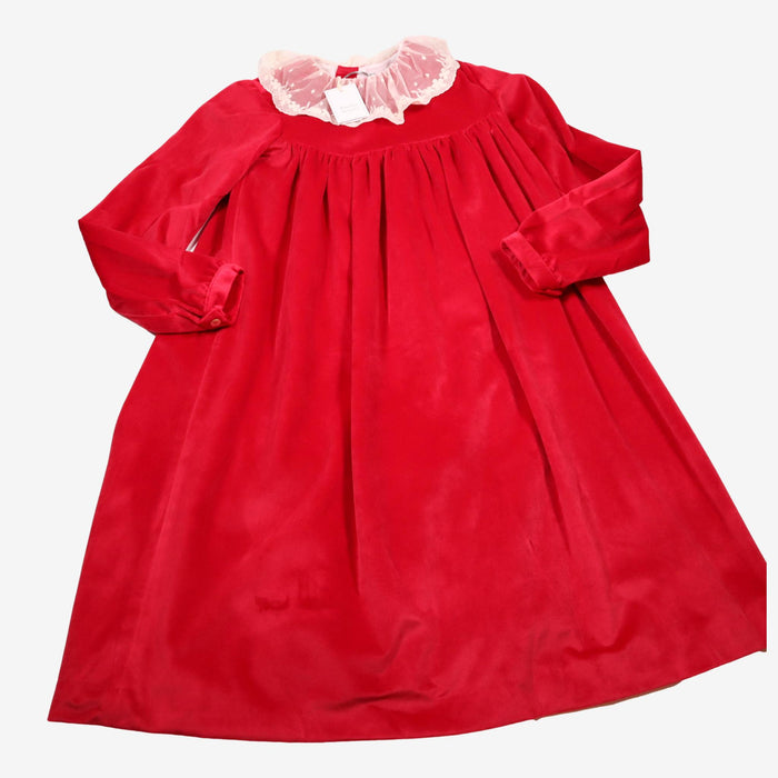 AMAIA outlet 8 et 10 ans robe velours rouge