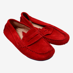 JACADI P32 mocassins rouge daim