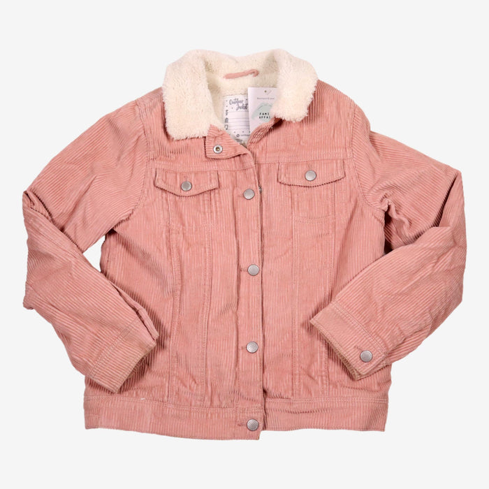 VERT BAUDET 9 ans veste en velours rose intérieur sherpa