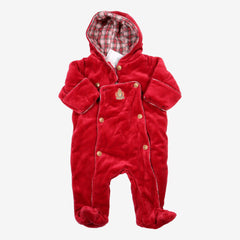 RALPH LAUREN 6 mois  combi pilote velours rouge