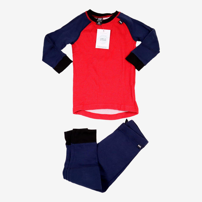 HELLY HANSEN 2 ans ensemble thermique rouge bleu