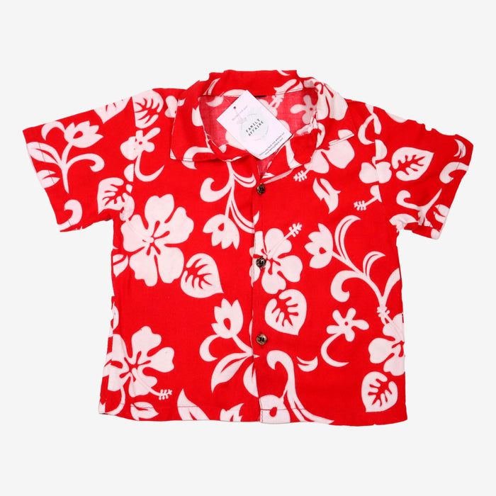 Chemise rouge hawaienne 3 ans