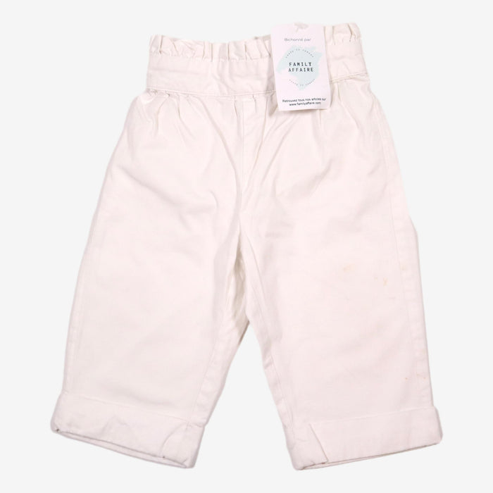 JACADI 12m pantalon blanc coton