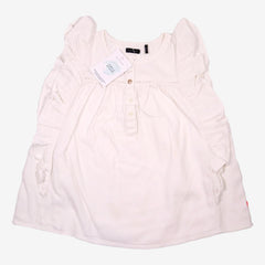 IKKS 10 ans blouse blanche volantée