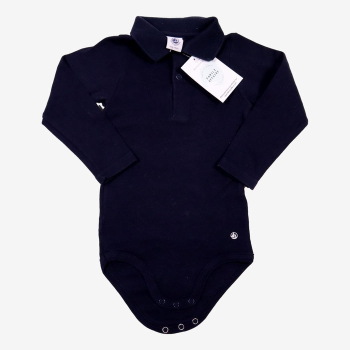 PETIT BATEAU 18 mois Body marine à col