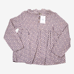 BONTON 12 ans blouse a fleurs bleues