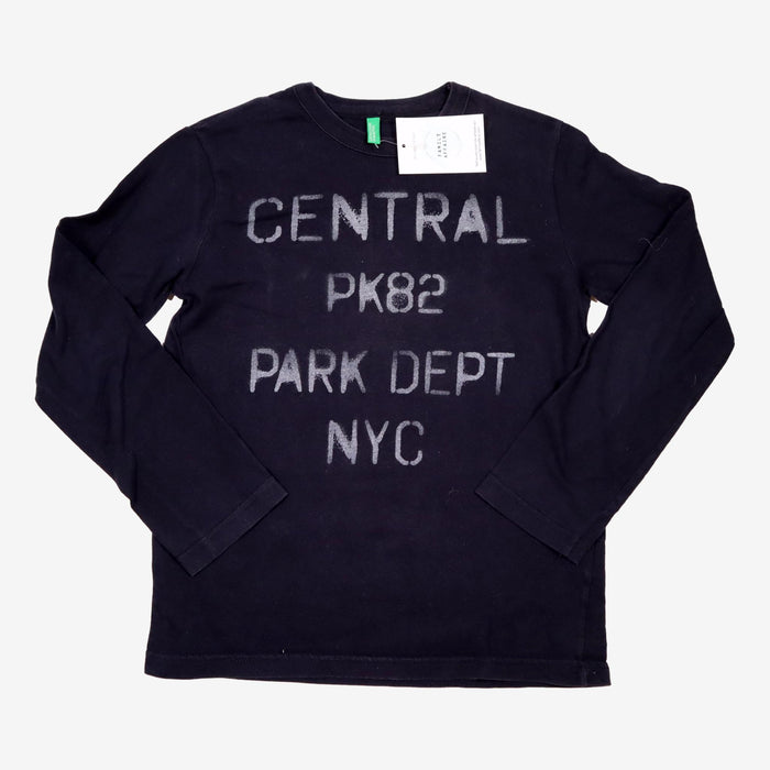 BENETTON 8 ans tee shirt bleu NYC central park