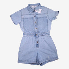 ZARA 9 ans Combinaison short en jean bleu