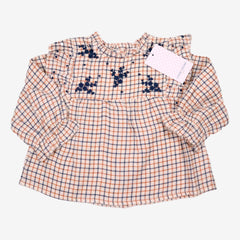 LOUIS LOUISE outlet 3ml blouse carreaux brodée