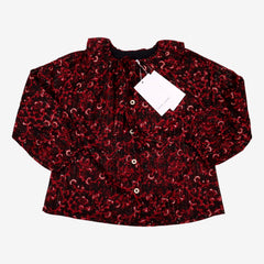 LOUIS LOUISE outlet 3 ans blouse noire rouge