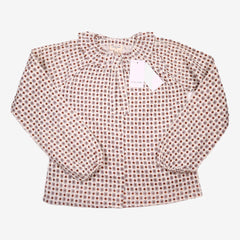 LOUIS LOUISE outlet 12 ans blouse motif marron