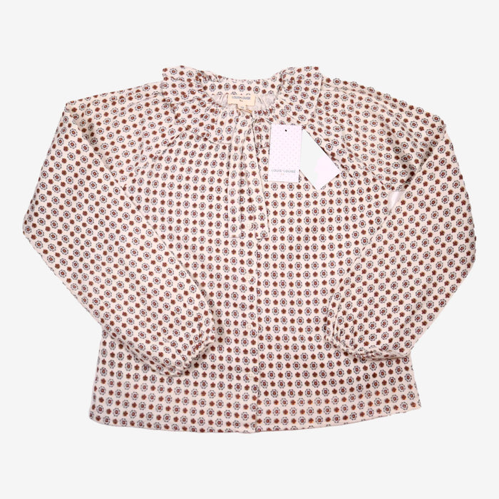 LOUIS LOUISE outlet 12 ans blouse motif marron